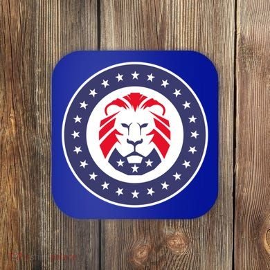 Patriot Party Lion Gift Coaster