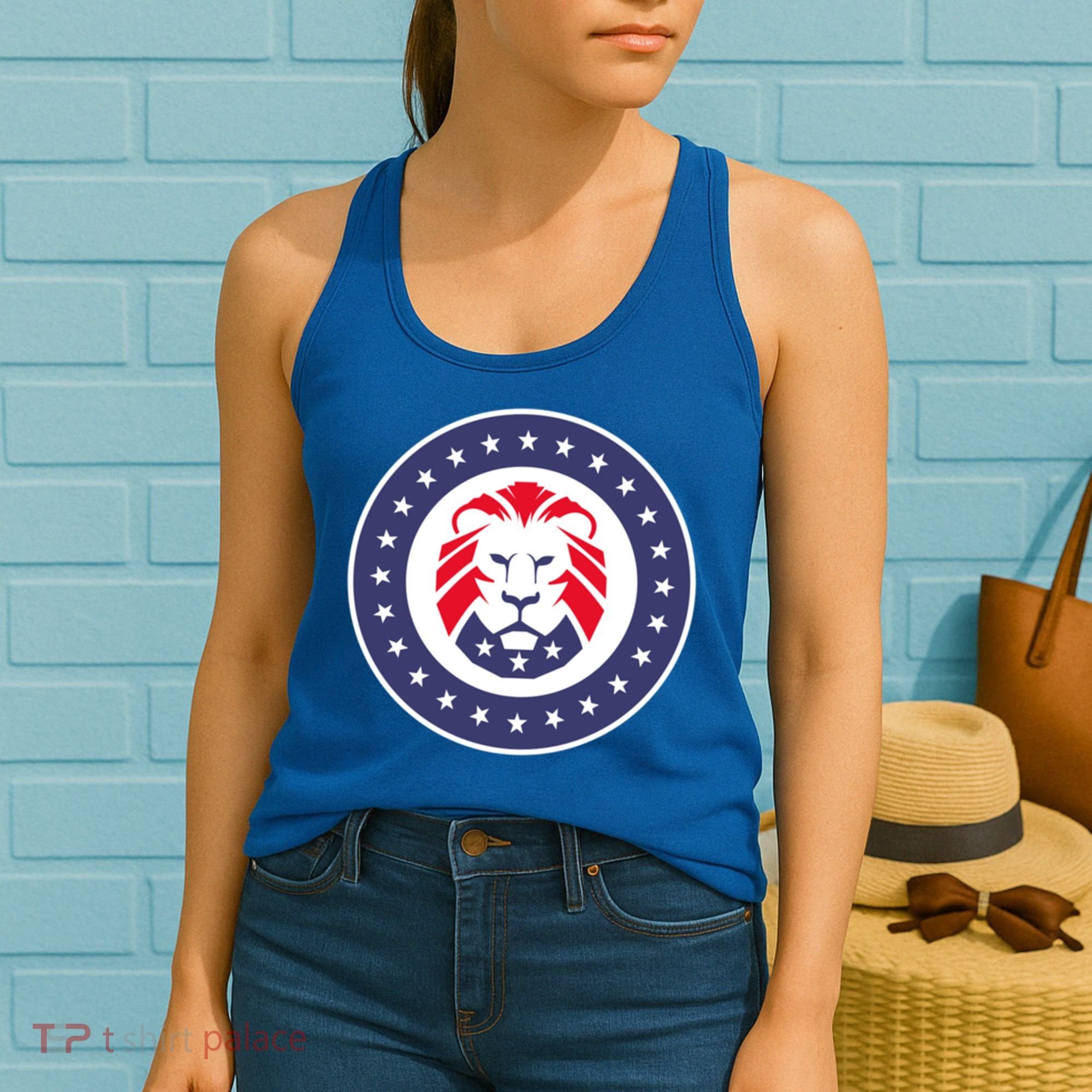 Patriot Party Lion Gift Women's Tank Top