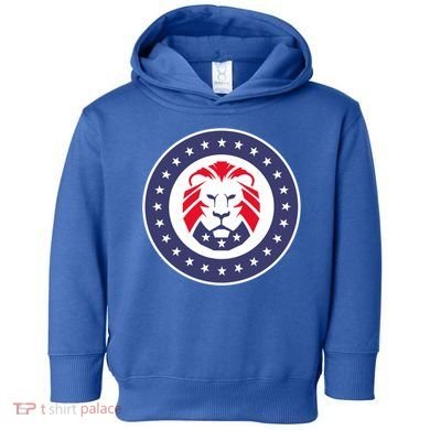 Patriot Party Lion Gift Toddler Hoodie