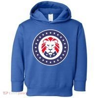 Patriot Party Lion Gift Toddler Hoodie thumb 0