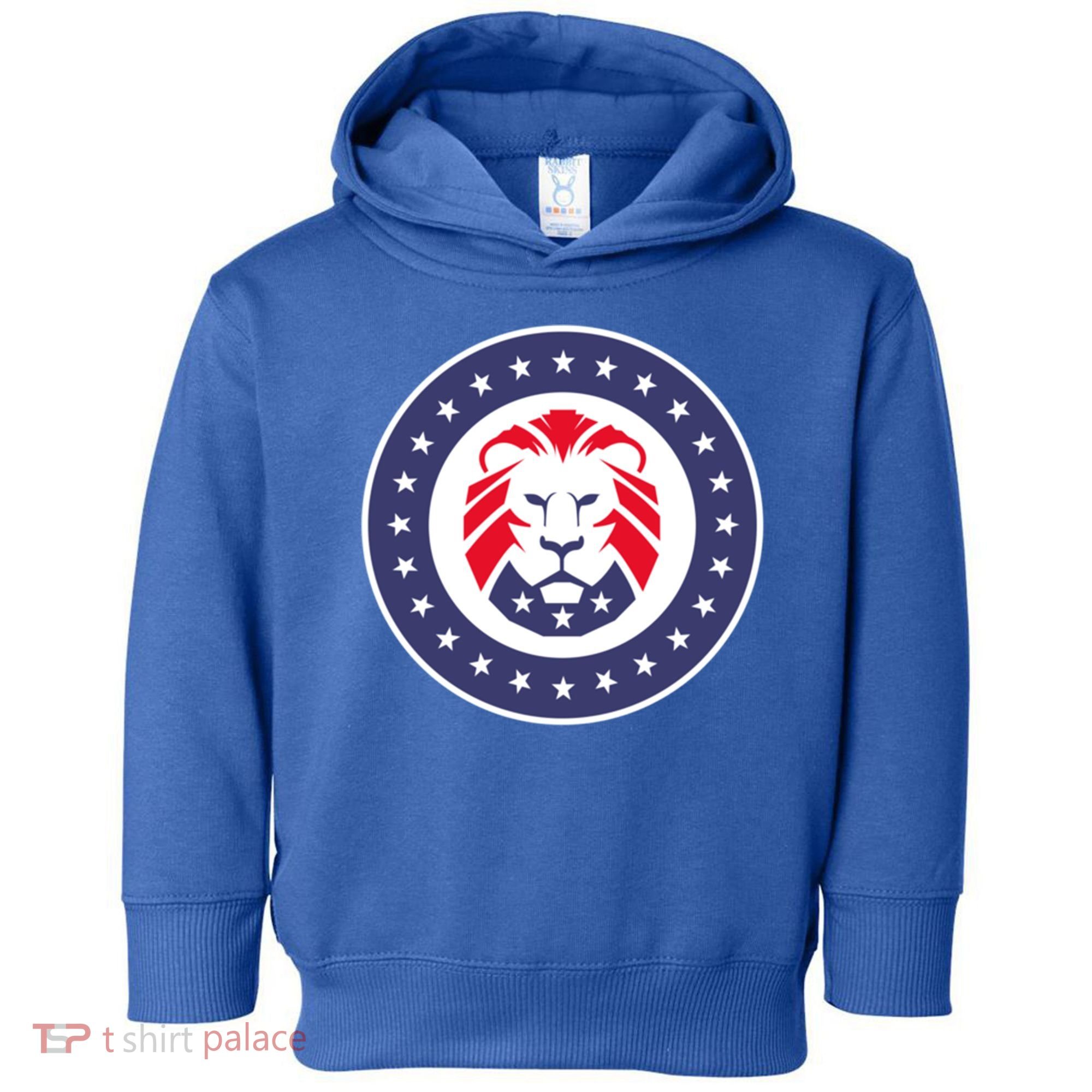 Patriot Party Lion Gift Toddler Hoodie