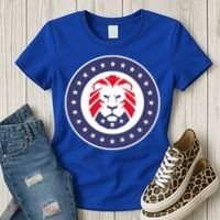 Patriot Party Lion Gift Women's T-Shirt thumb 3