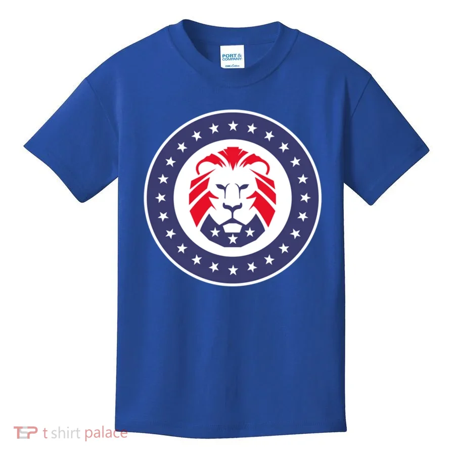 Patriot Party Lion Gift Kids T-Shirt