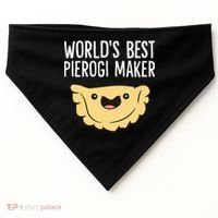 Polish Pierogi Maker World's Best Pierogi Maker USA-Made Doggie Bandana thumb 0