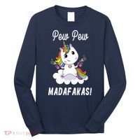Pew Pew Madafakas Unicorn with Pistols Fantasy Long Sleeve Shirt thumb 0