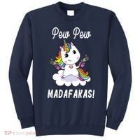 Pew Pew Madafakas Unicorn with Pistols Fantasy Sweatshirt thumb 0