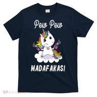 Pew Pew Madafakas Unicorn with Pistols Fantasy T-Shirt thumb 0
