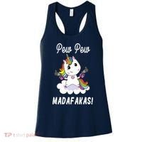Pew Pew Madafakas Unicorn with Pistols Fantasy Women's Tank Top thumb 0