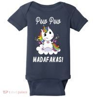 Pew Pew Madafakas Unicorn with Pistols Fantasy Baby Bodysuit thumb 0