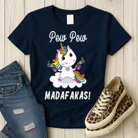 Pew Pew Madafakas Unicorn with Pistols Fantasy Women's T-Shirt thumb 3