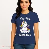 Pew Pew Madafakas Unicorn with Pistols Fantasy Women's T-Shirt thumb 4