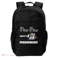 Pew Pew Madafakas Funny Unicorn Cute Adorable Backpack thumb 0