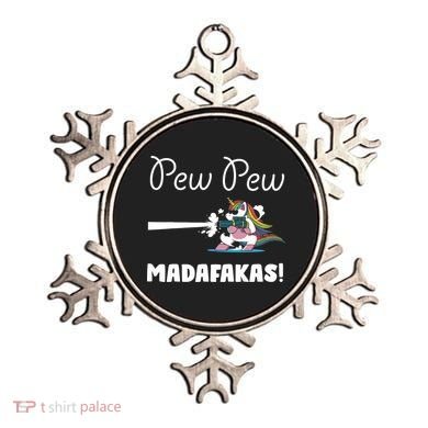 Pew Pew Madafakas Funny Unicorn Cute Adorable Ornament