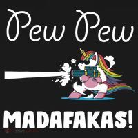 Pew Pew Madafakas Funny Unicorn Cute Adorable Ornament thumb 1
