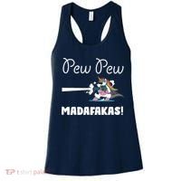 Pew Pew Madafakas Funny Unicorn Cute Adorable Women's Tank Top thumb 0
