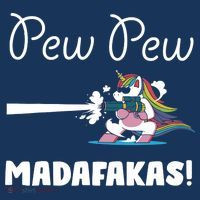 Pew Pew Madafakas Funny Unicorn Cute Adorable Women's Tank Top thumb 5