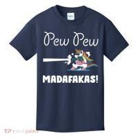 Pew Pew Madafakas Funny Unicorn Cute Adorable Kids T-Shirt thumb 0