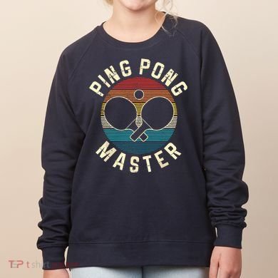 Ping Pong Master Vintage Table Tennis Player Funny Gift Women's Sweatshirt