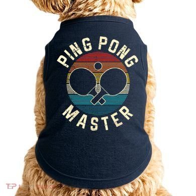 Ping Pong Master Vintage Table Tennis Player Funny Gift Doggie Tank