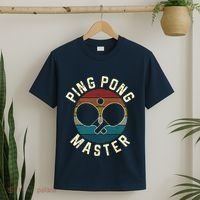 Ping Pong Master Vintage Table Tennis Player Funny Gift T-Shirt thumb 2