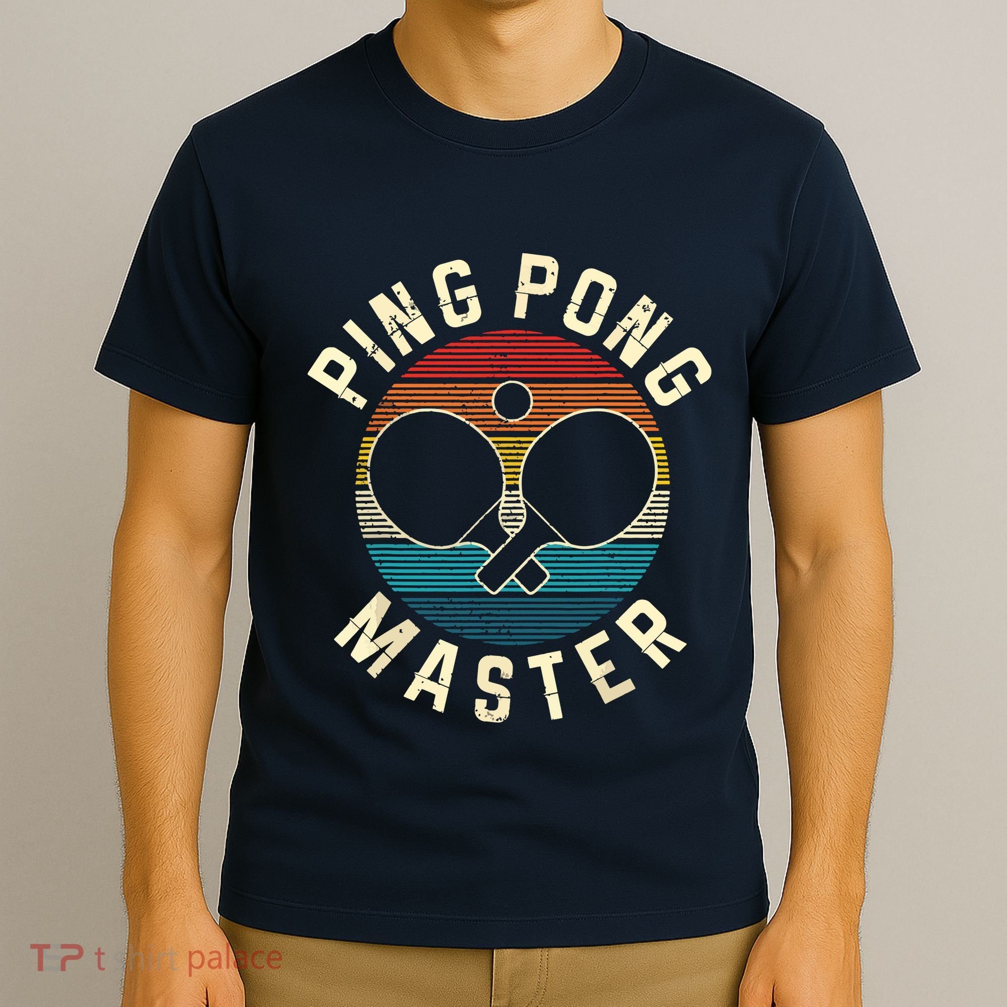 Ping Pong Master Vintage Table Tennis Player Funny Gift T-Shirt