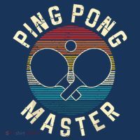 Ping Pong Master Vintage Table Tennis Player Funny Gift T-Shirt thumb 7