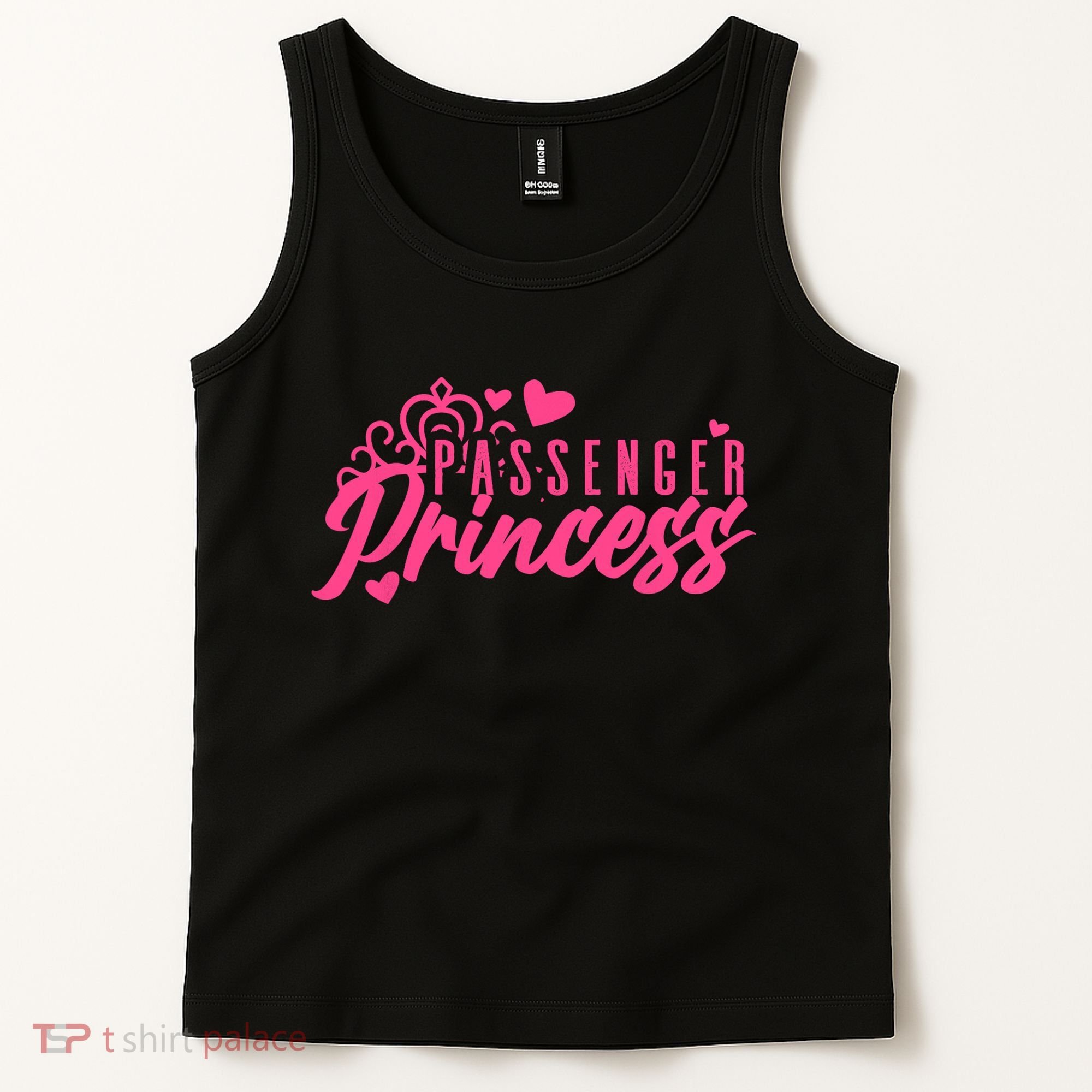 Passenger Princess Meme Girl Passenger Seat Princess Tank Top