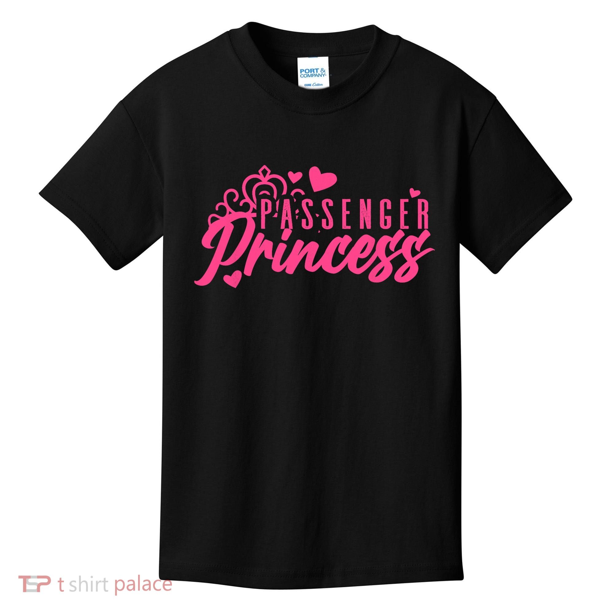 Passenger Princess Meme Girl Passenger Seat Princess Kids T-Shirt
