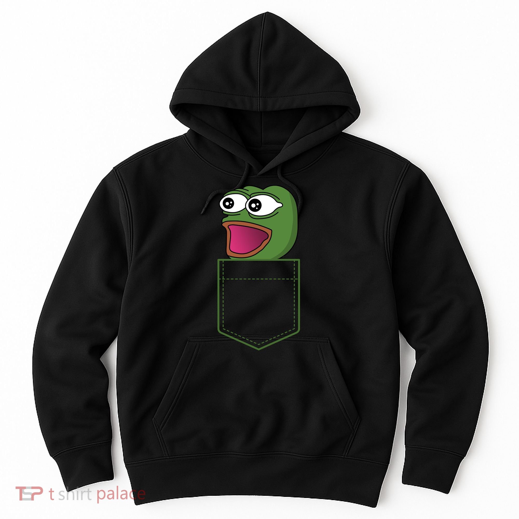 Poggers Pepe Meme Gaming Live Stream Poacket Hoodie