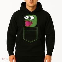 Poggers Pepe Meme Gaming Live Stream Poacket Hoodie thumb 2