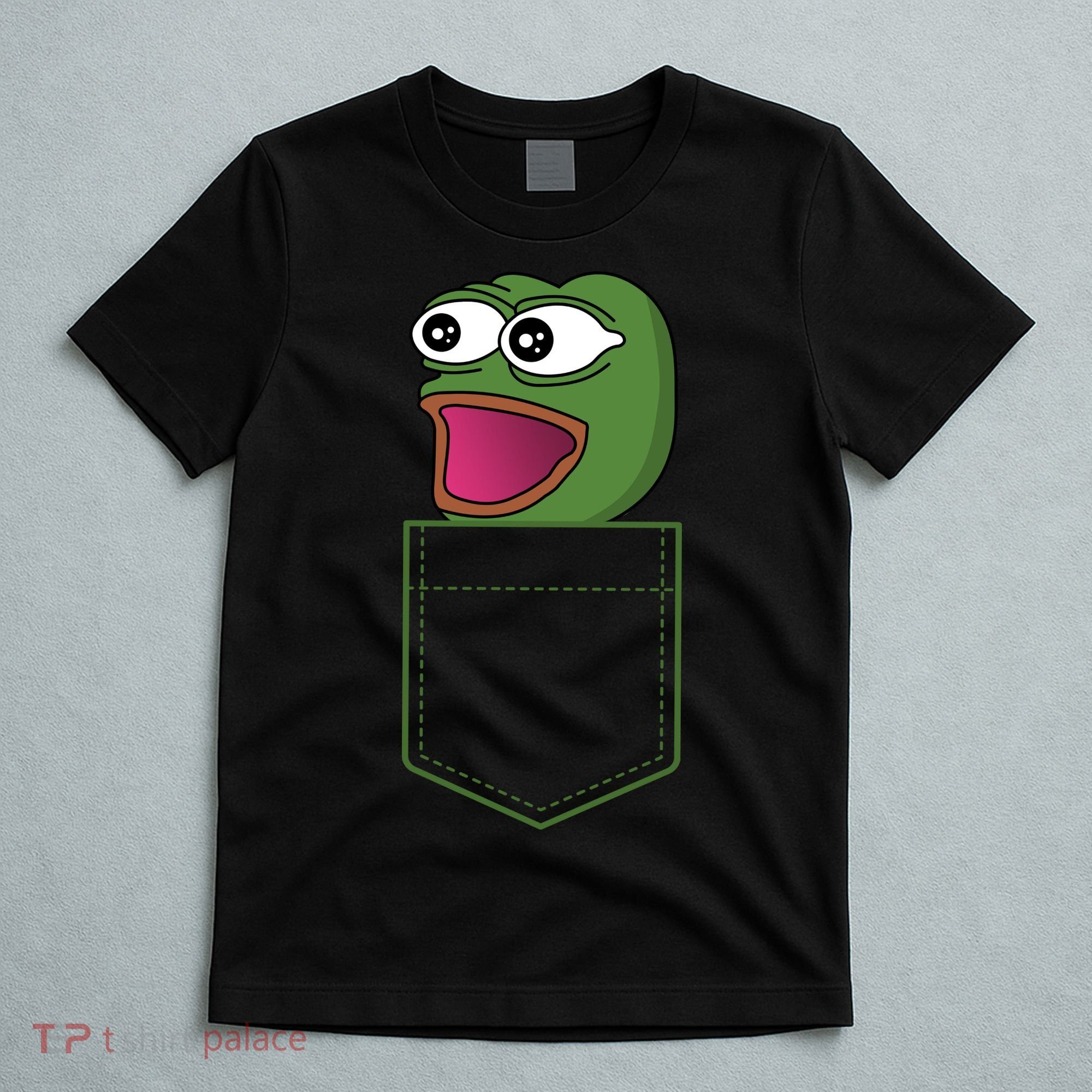 Poggers Pepe Meme Gaming Live Stream Poacket T-Shirt