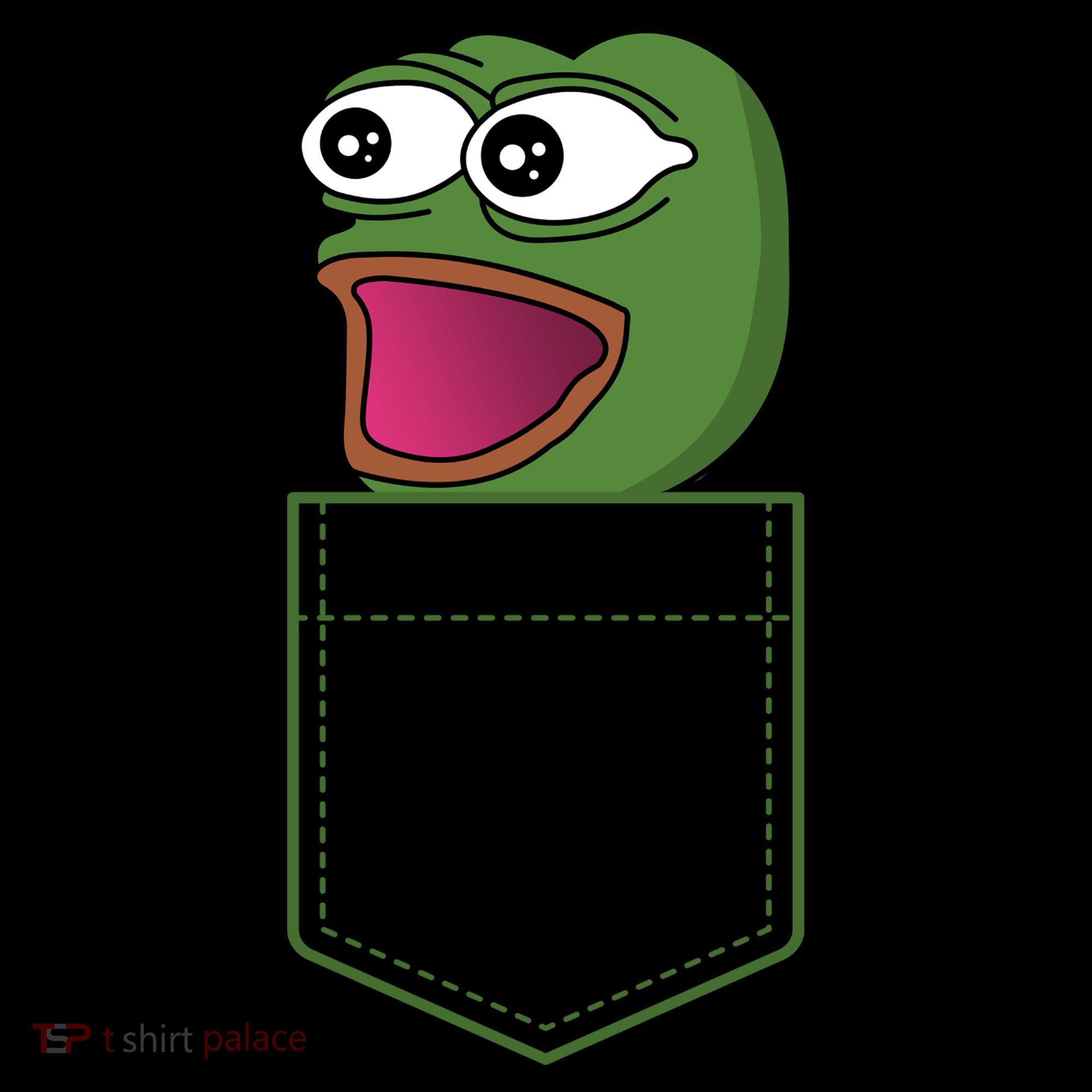 Poggers Pepe Meme Gaming Live Stream Poacket T-Shirt