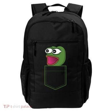 Poggers Pepe Meme Gaming Live Stream Poacket Backpack