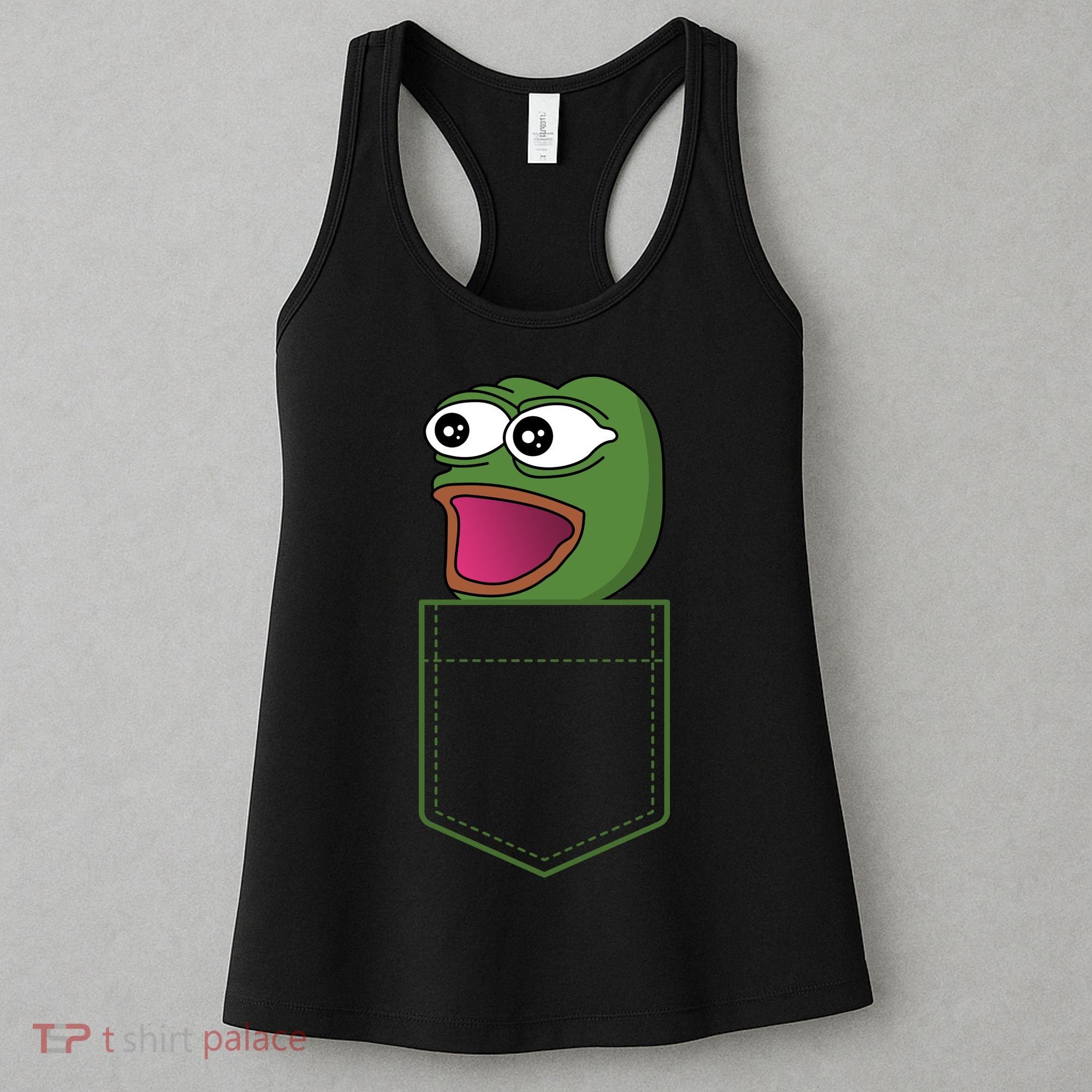 Poggers Pepe Meme Gaming Live Stream Poacket Women's Tank Top
