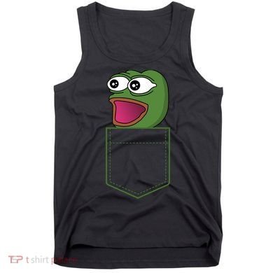 Poggers Pepe Meme Gaming Live Stream Poacket Tank Top