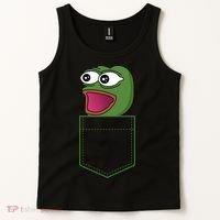 Poggers Pepe Meme Gaming Live Stream Poacket Tank Top thumb 2