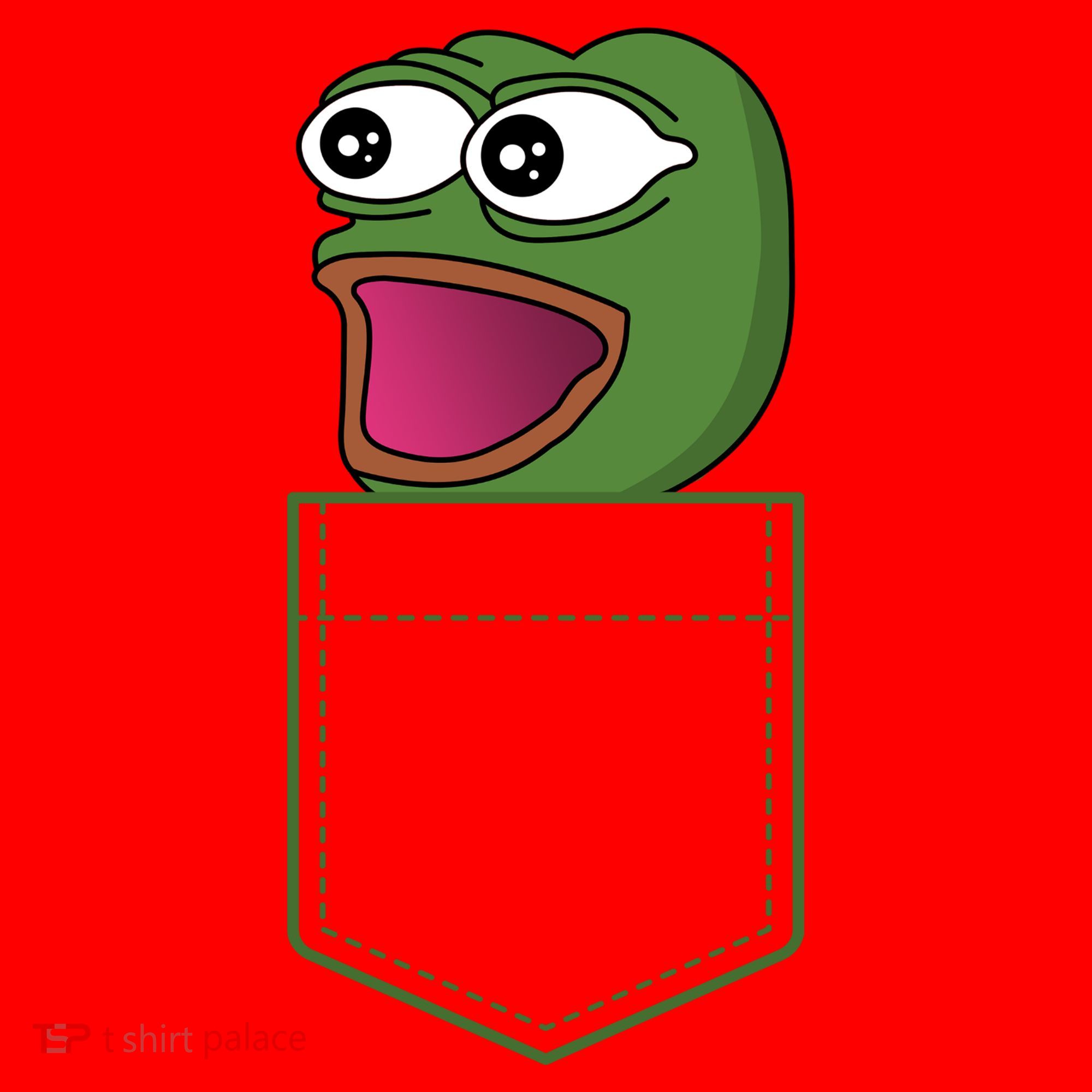 Poggers Pepe Meme Gaming Live Stream Poacket Santa Hat