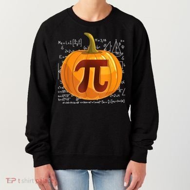 Pumpkin Pie Math Shirt Funny Halloween Thanksgiving Pi Day Women's Sweatshirt
