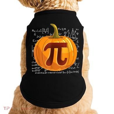 Pumpkin Pie Math Shirt Funny Halloween Thanksgiving Pi Day Doggie Tank