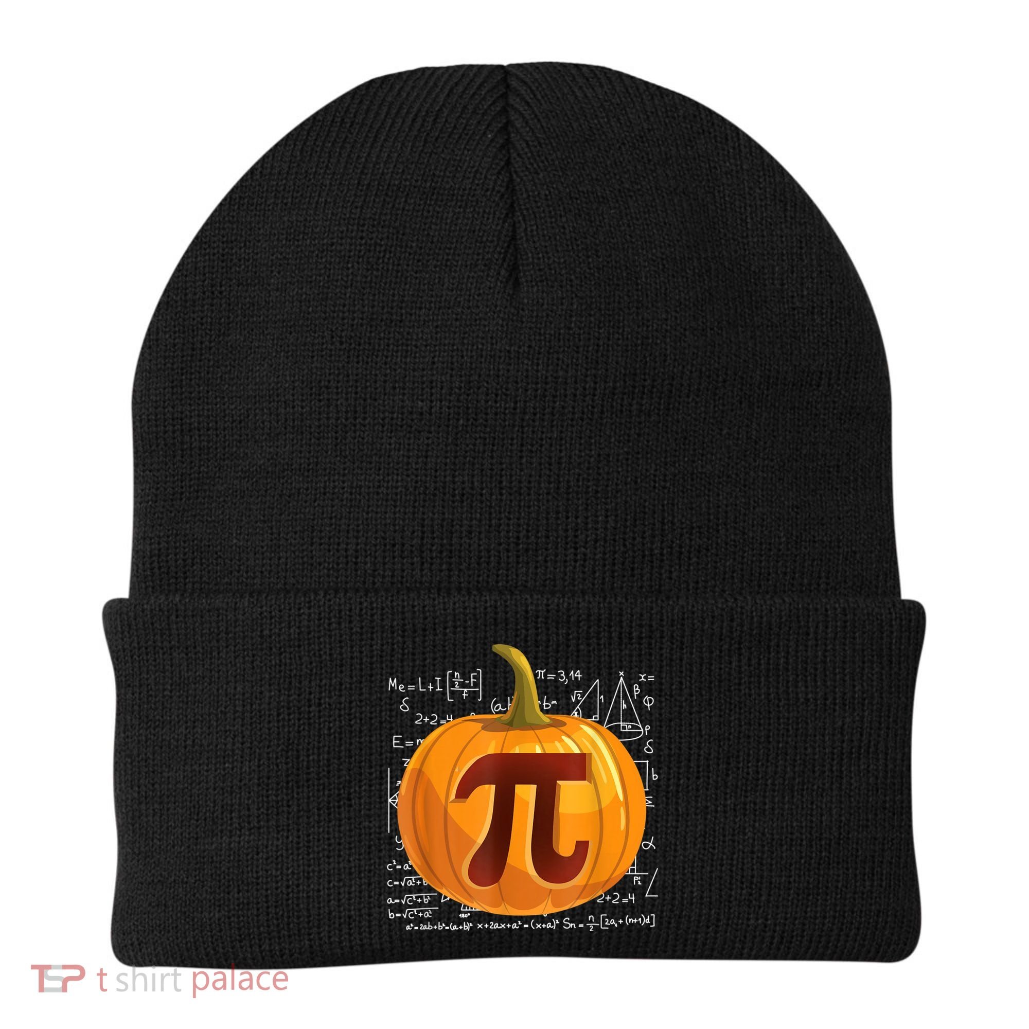 Pumpkin Pie Math Shirt Funny Halloween Thanksgiving Pi Day Beanie