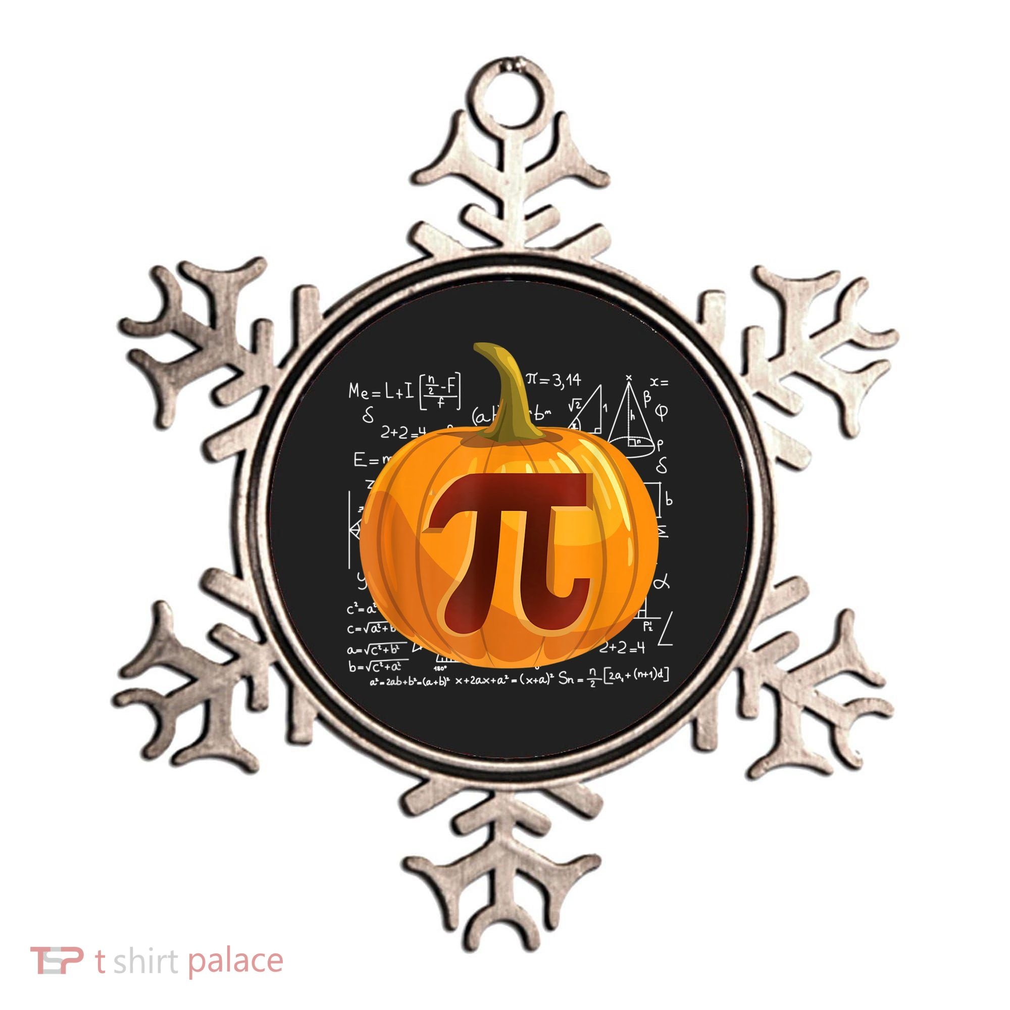 Pumpkin Pie Math Shirt Funny Halloween Thanksgiving Pi Day Ornament