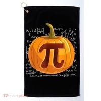 Pumpkin Pie Math Shirt Funny Halloween Thanksgiving Pi Day Golf Towel thumb 0