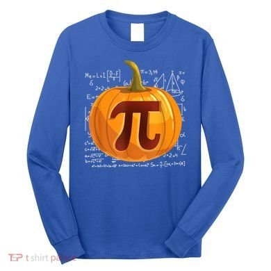 Pumpkin Pie Math Shirt Funny Halloween Thanksgiving Pi Day Long Sleeve Shirt