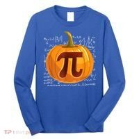 Pumpkin Pie Math Shirt Funny Halloween Thanksgiving Pi Day Long Sleeve Shirt thumb 0