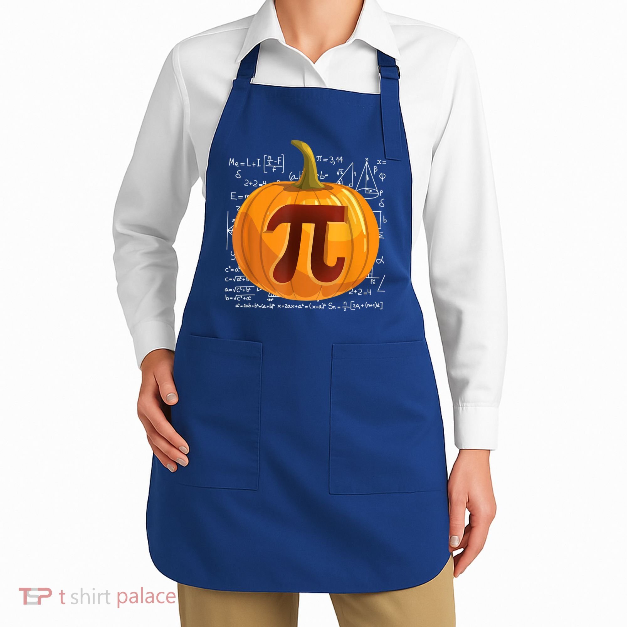 Pumpkin Pie Math Shirt Funny Halloween Thanksgiving Pi Day Apron