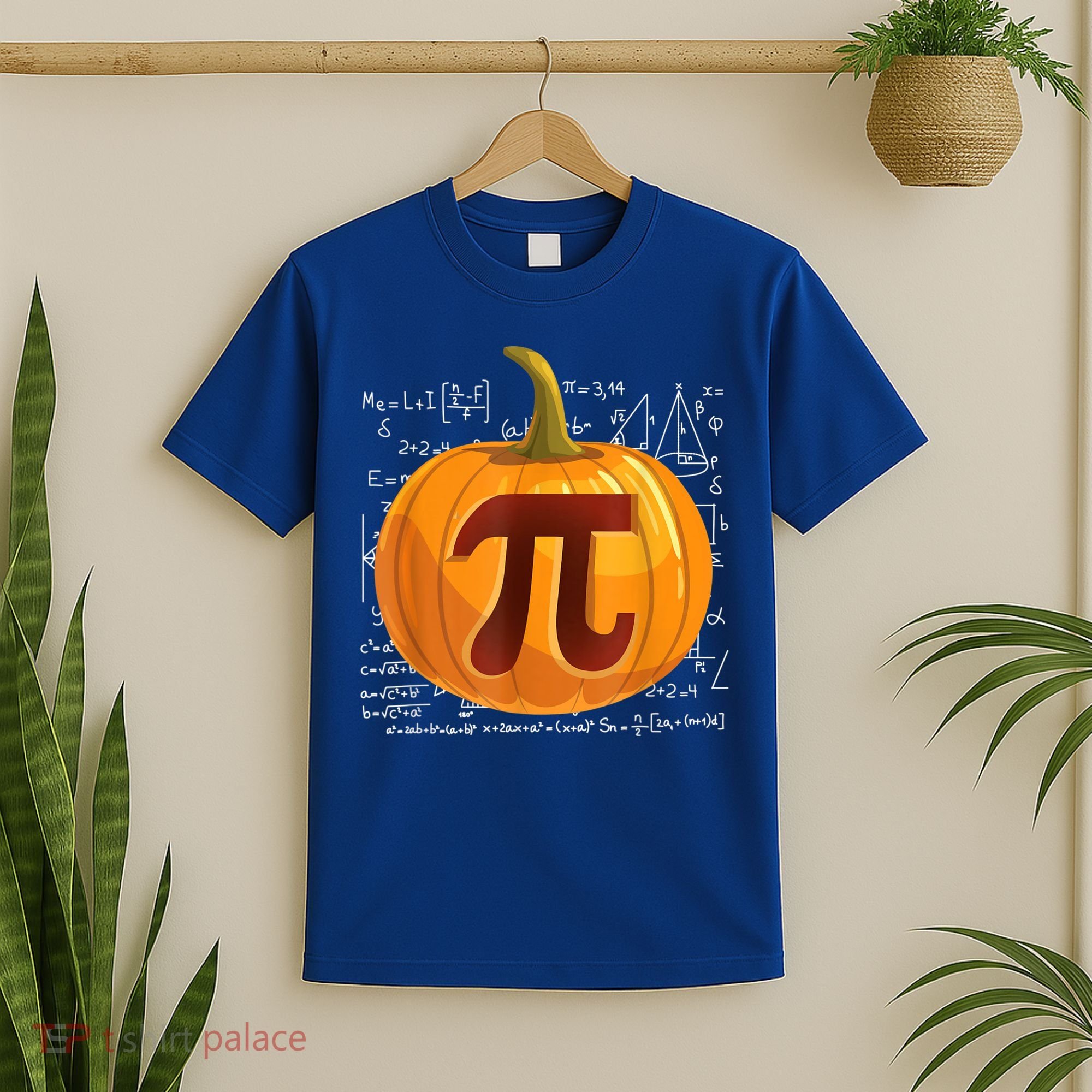 Pumpkin Pie Math Shirt Funny Halloween Thanksgiving Pi Day T-Shirt