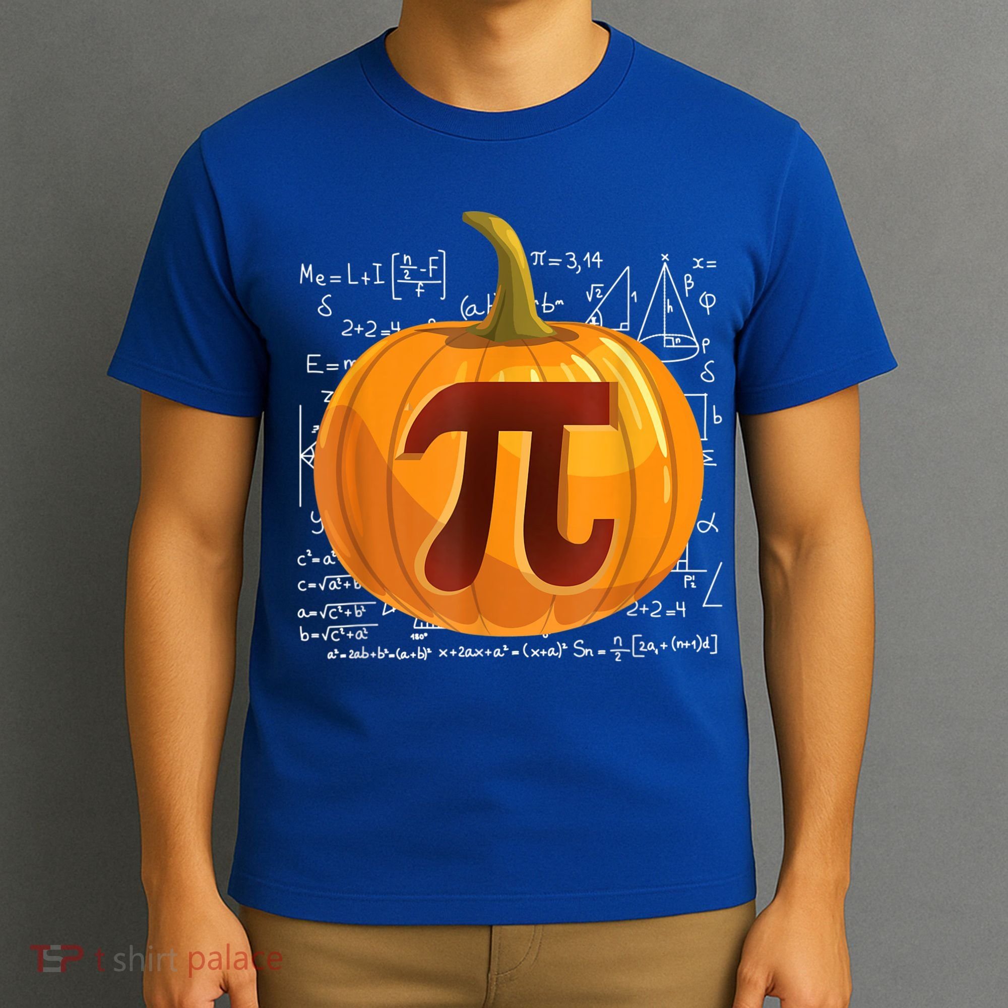 Pumpkin Pie Math Shirt Funny Halloween Thanksgiving Pi Day T-Shirt