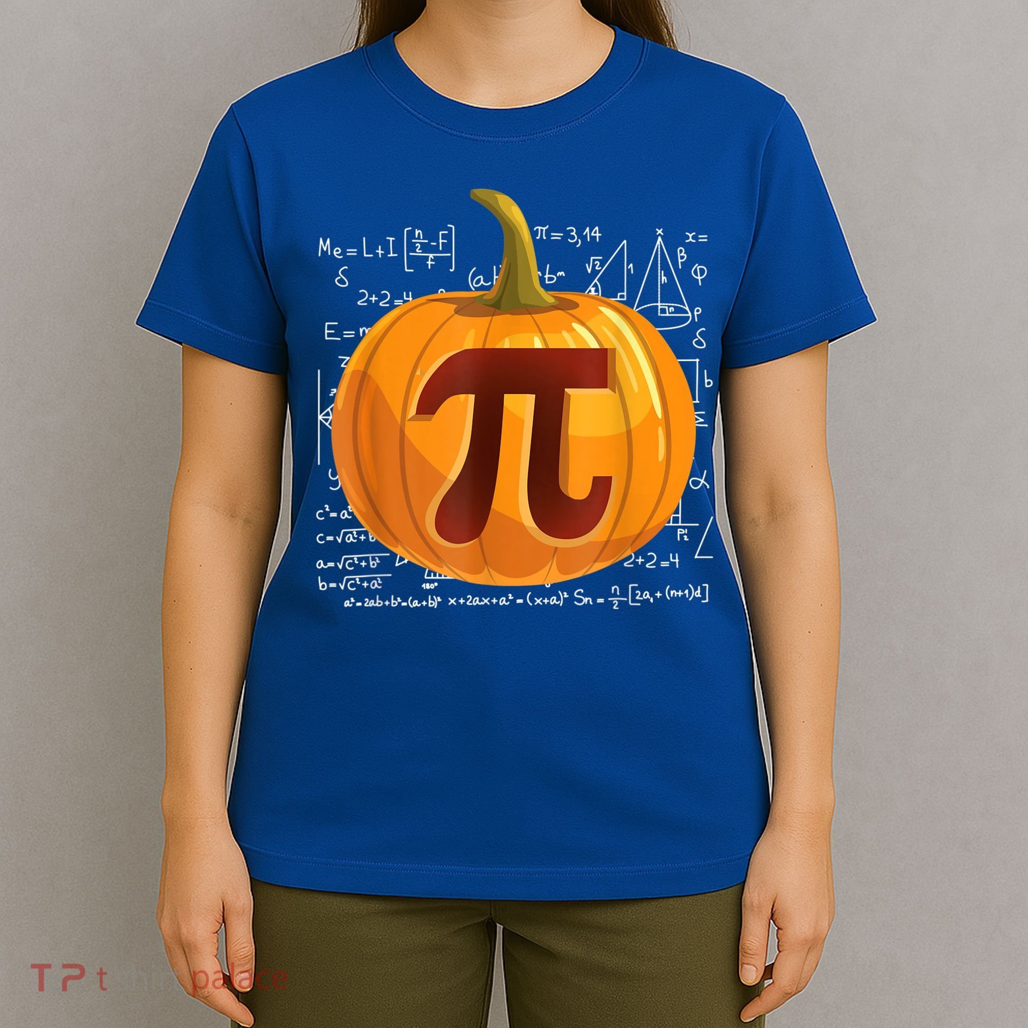 Pumpkin Pie Math Shirt Funny Halloween Thanksgiving Pi Day T-Shirt