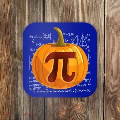 Pumpkin Pie Math Shirt Funny Halloween Thanksgiving Pi Day Coaster