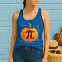 Pumpkin Pie Math Shirt Funny Halloween Thanksgiving Pi Day Women's Tank Top thumb 2